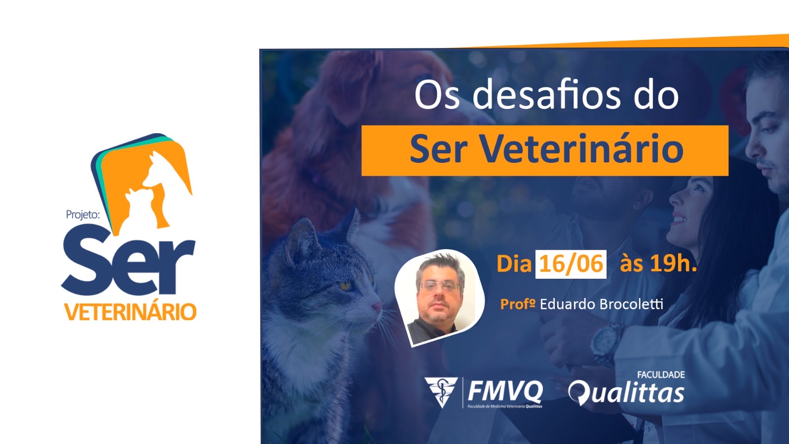 Ser Veterinário debate os desafios e oportunidades da Medicina Veterinária em live da Faculdade Qualittas