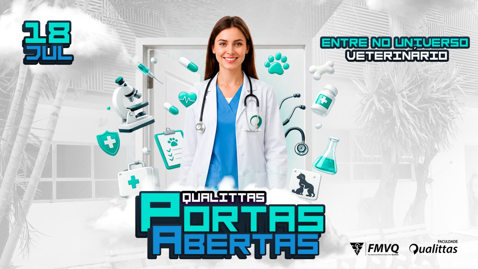 Qualittas abre as portas para futuros veterinários conhecerem estrutura, laboratórios e rotina prática da profissão